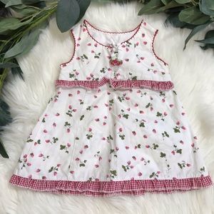 Baby Beri Ruffled Strawberry Dress